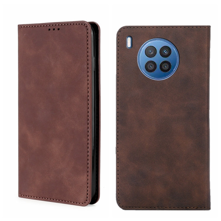 Skin Feel Magnetic Horizontal Flip Leather Phone Case