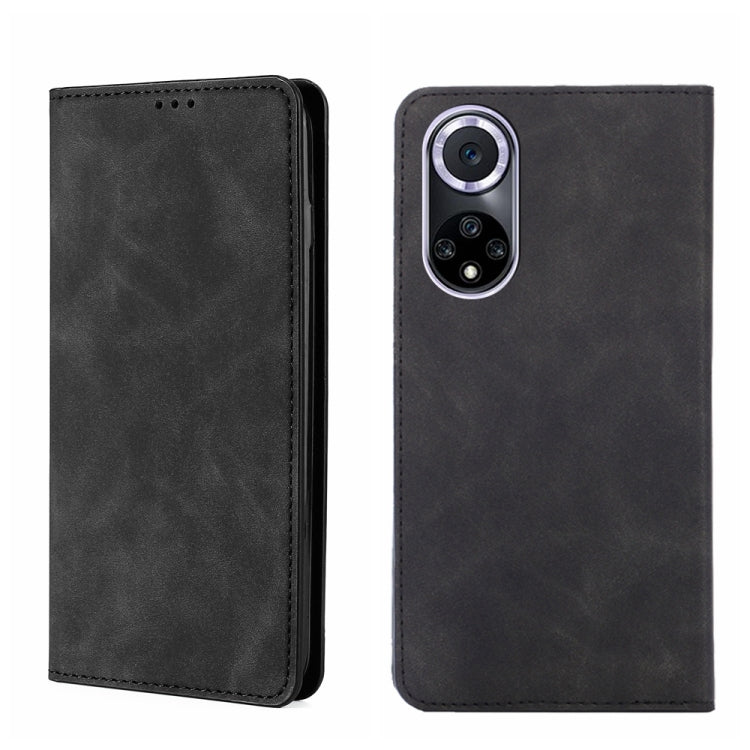 Skin Feel Magnetic Horizontal Flip Leather Phone Case
