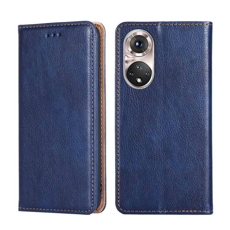 Gloss Oil Solid Color Magnetic Leather Phone Case