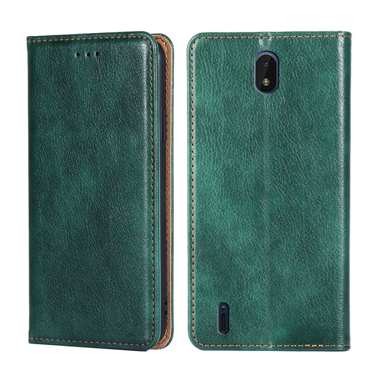 Gloss Oil Solid Color Magnetic Leather Phone Case