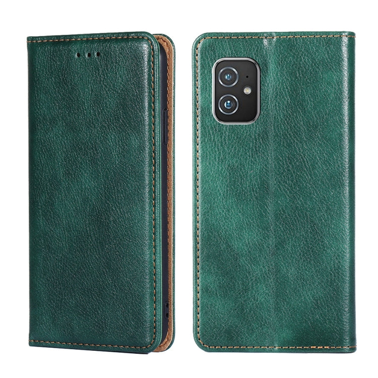 Gloss Oil Solid Color Magnetic Leather Phone Case