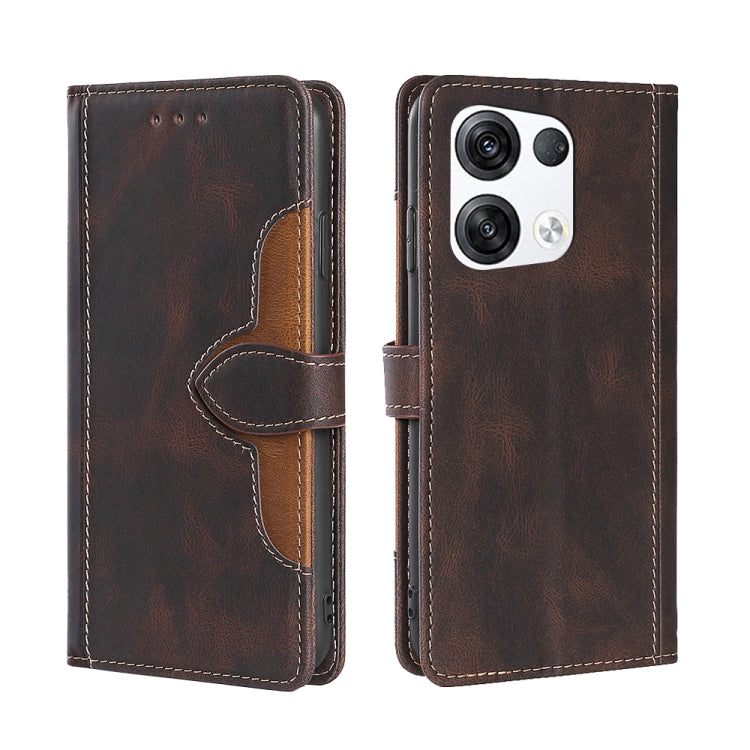 Skin Feel Magnetic Buckle Leather Phone Case