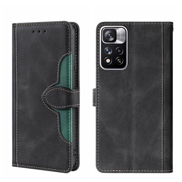 Skin Feel Magnetic Buckle Leather Phone Case