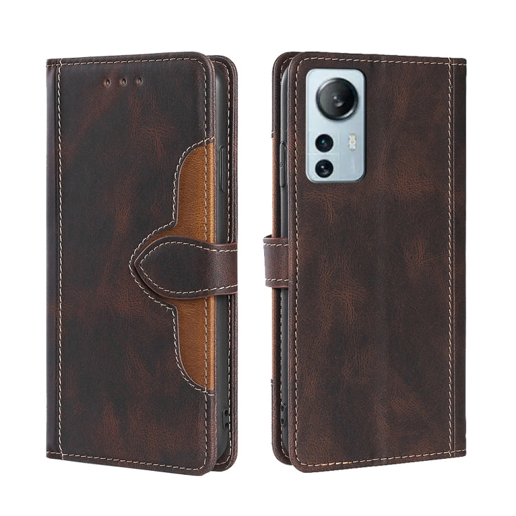 Skin Feel Magnetic Buckle Leather Phone Case
