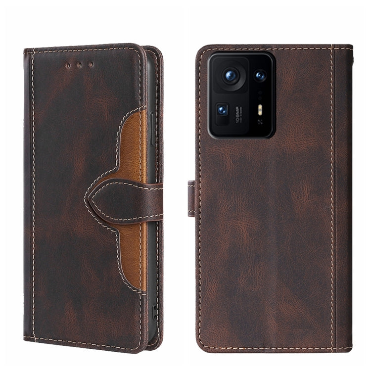 Skin Feel Magnetic Buckle Leather Phone Case