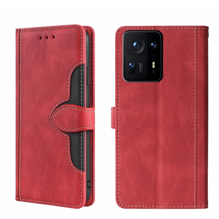 Skin Feel Magnetic Buckle Leather Phone Case