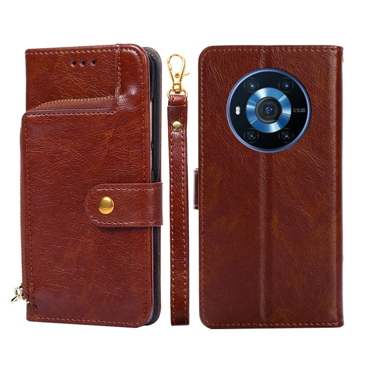 Zipper Bag PU + TPU Horizontal Flip Leather Phone Case