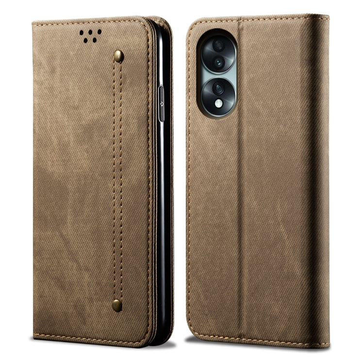 Denim Texture Flip Leather Phone Case