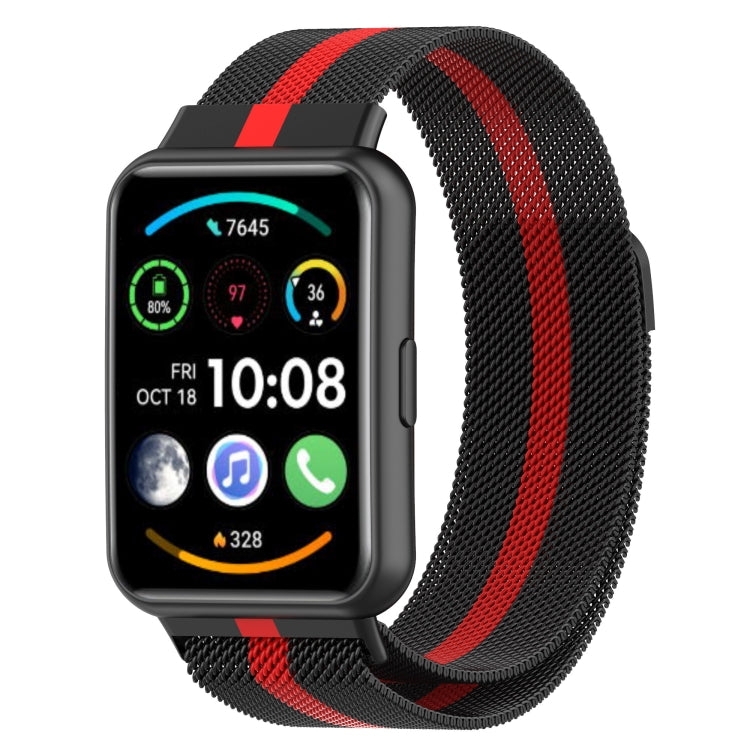 For Huawei Watch Fit 2 Milan Magnetic Stainless Steel Watch Band