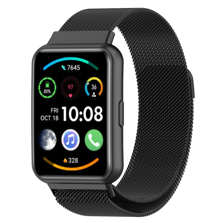 For Huawei Watch Fit 2 Milan Magnetic Stainless Steel Watch Band