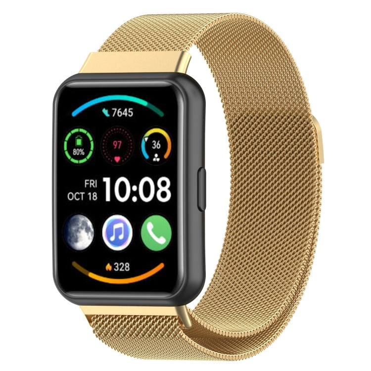 For Huawei Watch Fit 2 Milan Magnetic Stainless Steel Watch Band