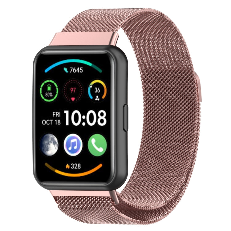 For Huawei Watch Fit 2 Milan Magnetic Stainless Steel Watch Band