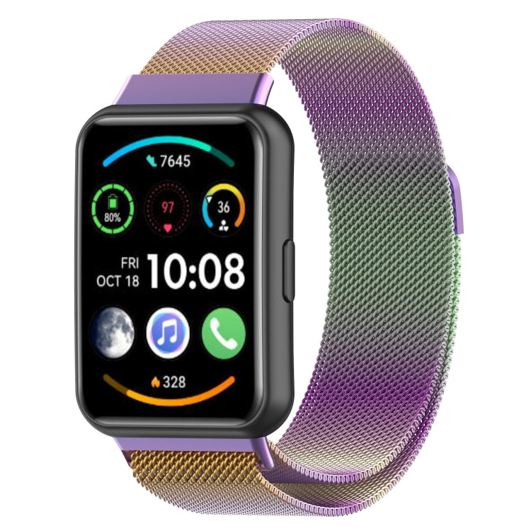 For Huawei Watch Fit 2 Milan Magnetic Stainless Steel Watch Band