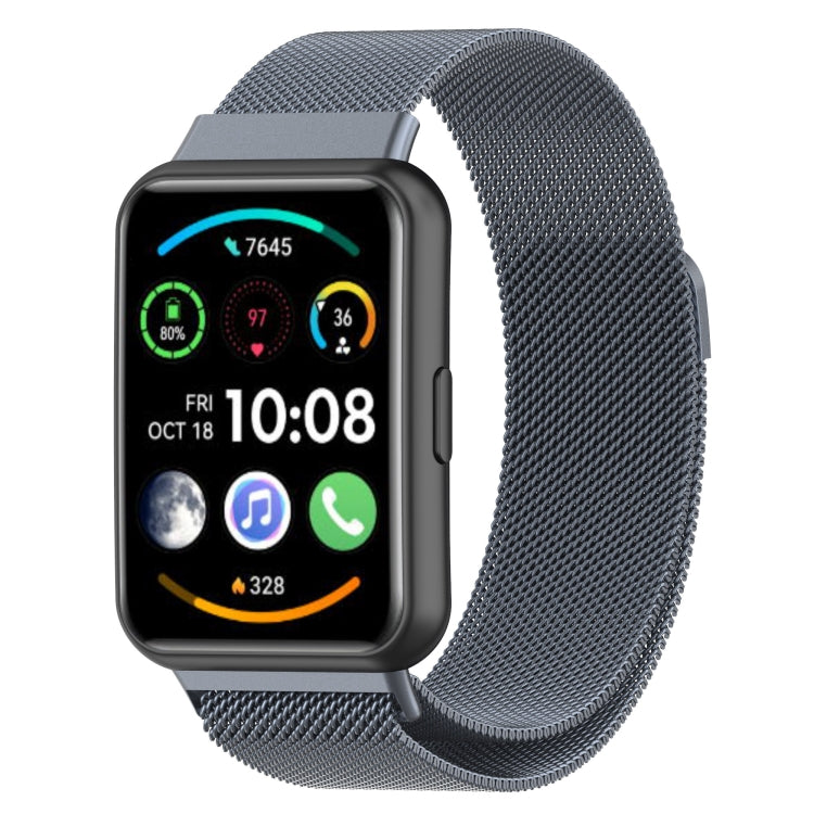 For Huawei Watch Fit 2 Milan Magnetic Stainless Steel Watch Band
