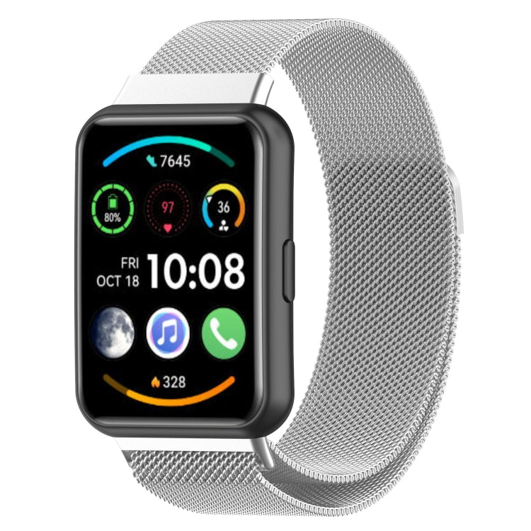 For Huawei Watch Fit 2 Milan Magnetic Stainless Steel Watch Band