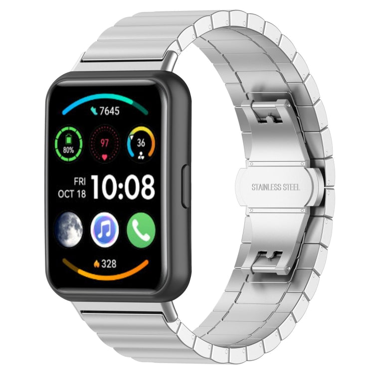 For Huawei Watch Fit 2 One-bead Metal Stainless Steel Watch Band