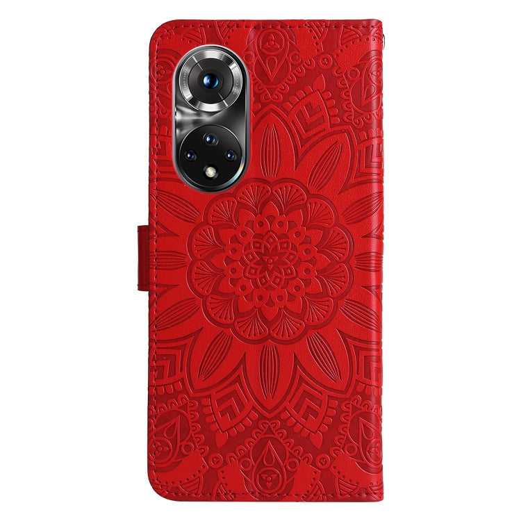 Embossed Sunflower Leather Phone Case
