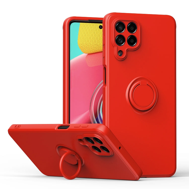 Ring Kickstand Silicone Phone Case