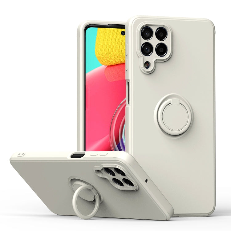 Ring Kickstand Silicone Phone Case