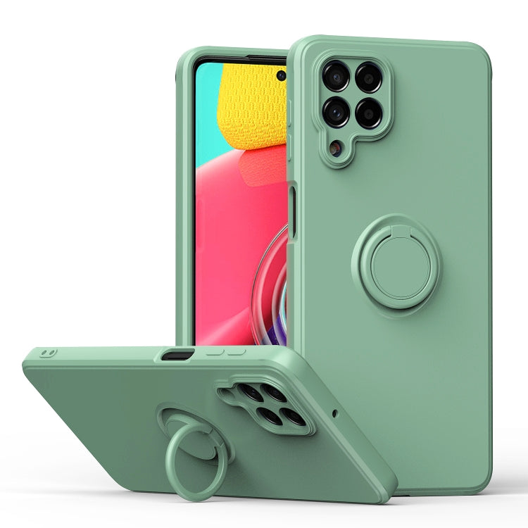 Ring Kickstand Silicone Phone Case