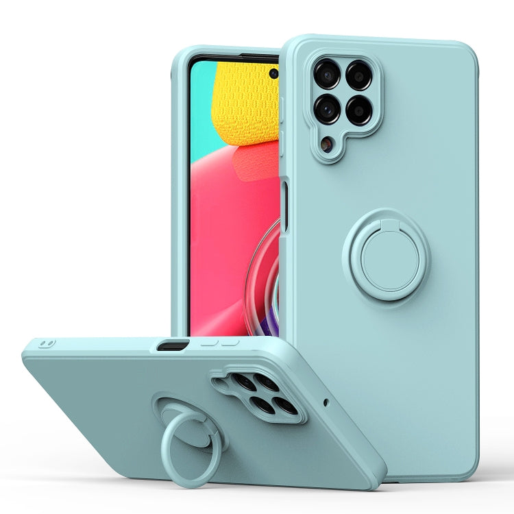 Ring Kickstand Silicone Phone Case