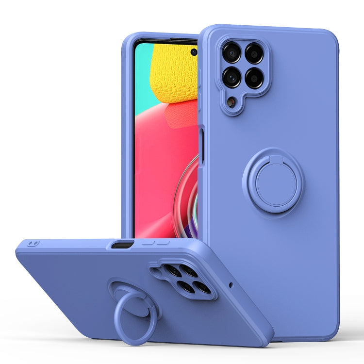 Ring Kickstand Silicone Phone Case