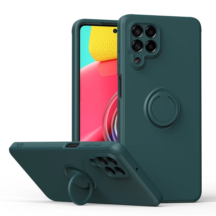 Ring Kickstand Silicone Phone Case