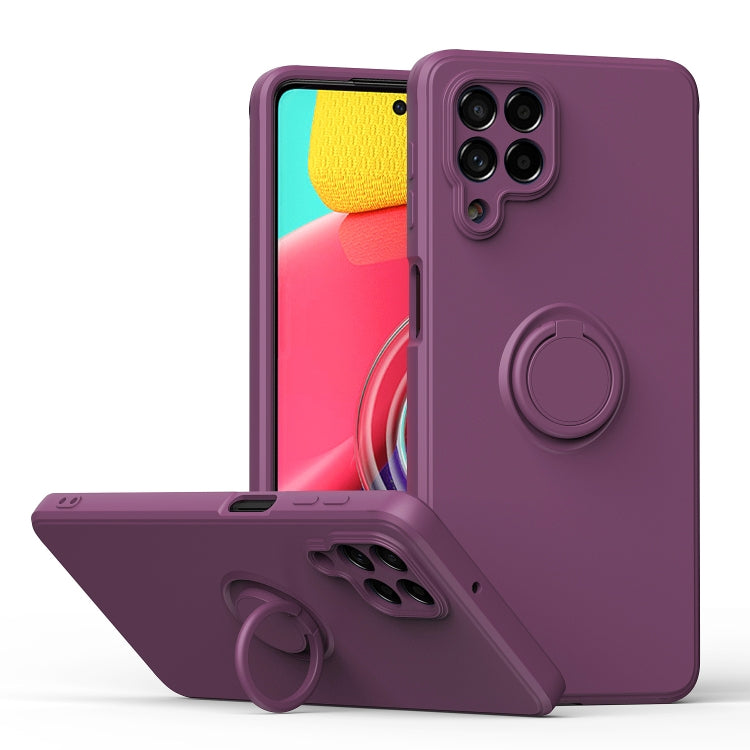 Ring Kickstand Silicone Phone Case