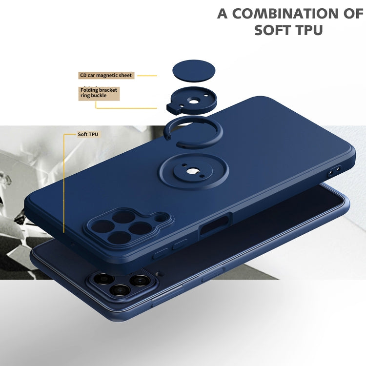 Ring Kickstand Silicone Phone Case