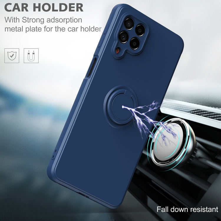 Ring Kickstand Silicone Phone Case