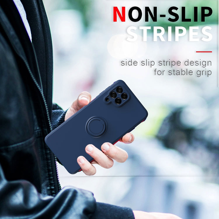 Ring Kickstand Silicone Phone Case