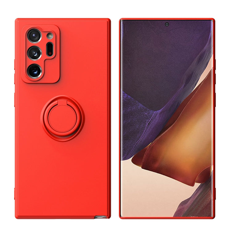 Ring Kickstand Silicone Phone Case
