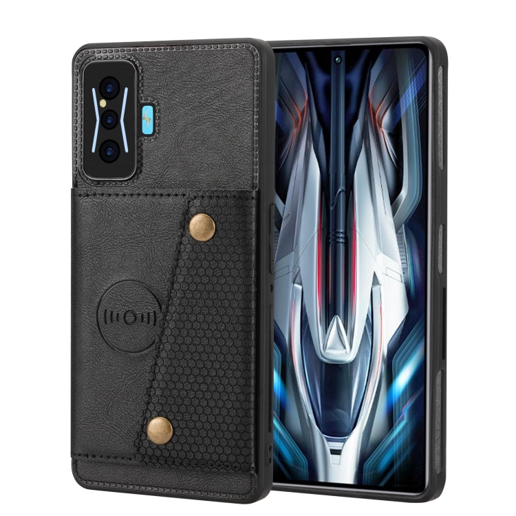 Double Buckle Card Slots Magnetic Phone Case