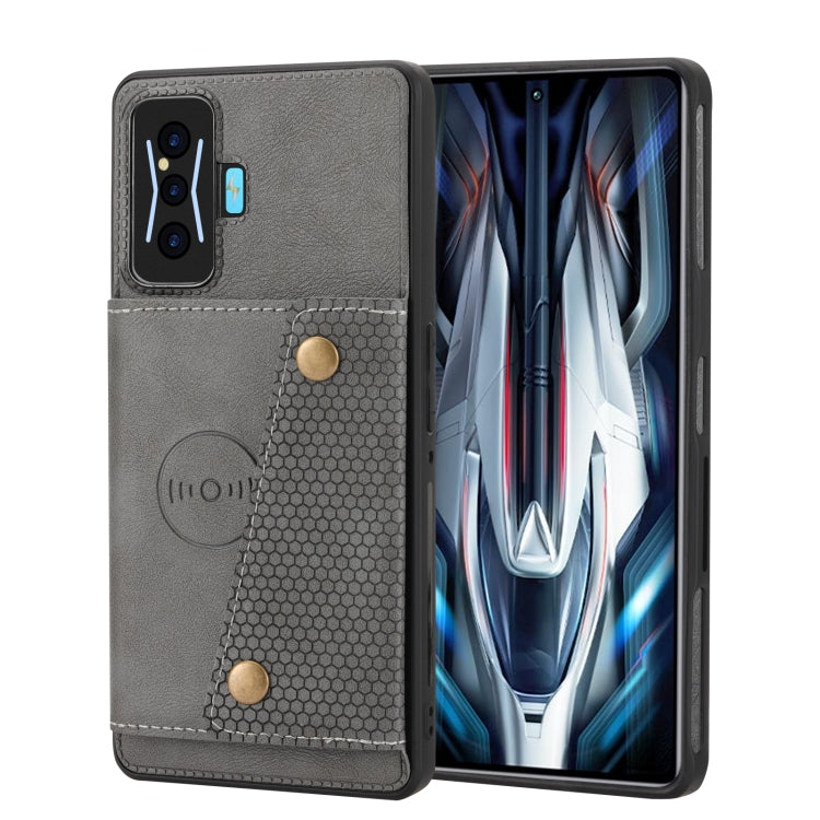 Double Buckle Card Slots Magnetic Phone Case