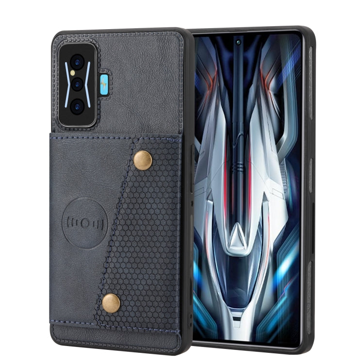 Double Buckle Card Slots Magnetic Phone Case