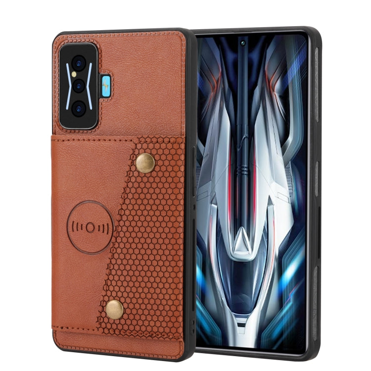Double Buckle Card Slots Magnetic Phone Case