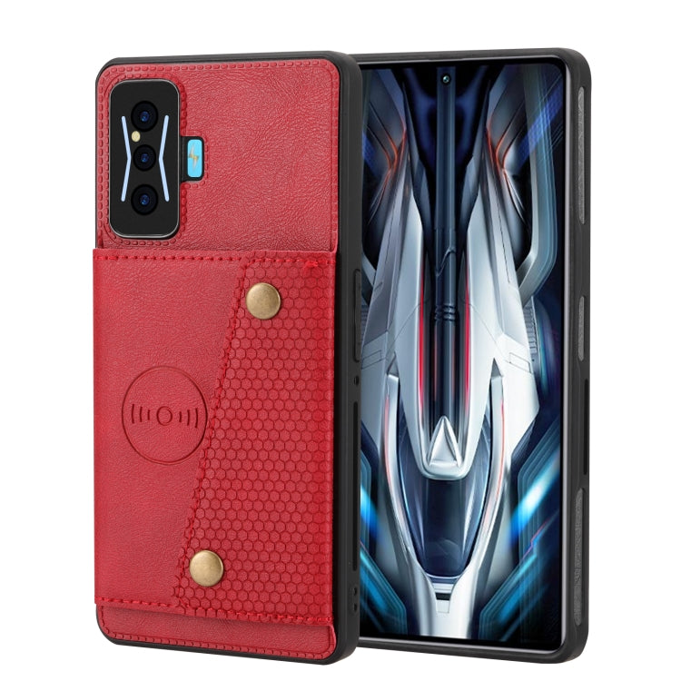 Double Buckle Card Slots Magnetic Phone Case