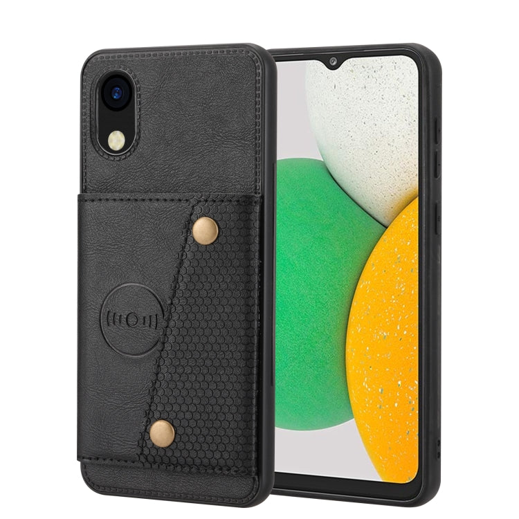 Double Buckle Card Slots Magnetic Phone Case