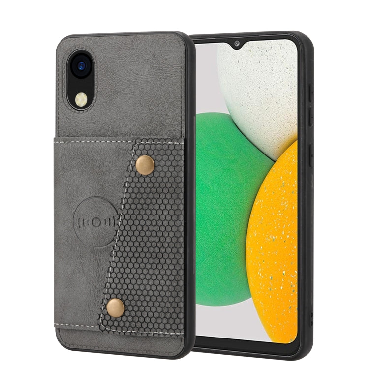 Double Buckle Card Slots Magnetic Phone Case
