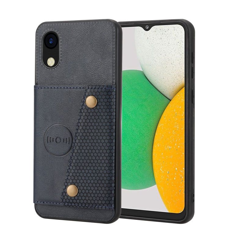 Double Buckle Card Slots Magnetic Phone Case