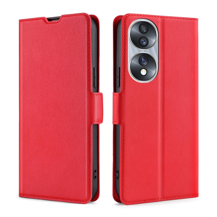 Ultra-thin Voltage Side Buckle Horizontal Flip Leather Phone Case