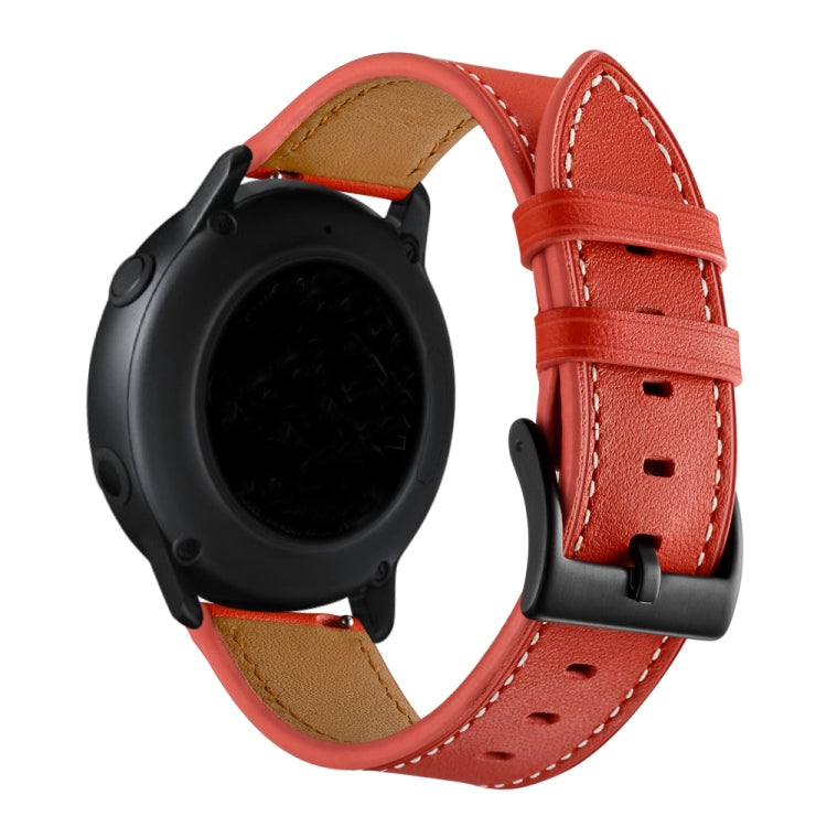 20mmFirst Layer Leather Sewing Thread Watch Band