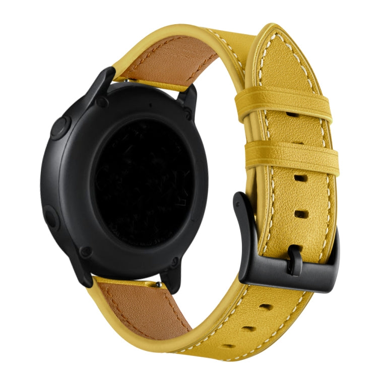 20mmFirst Layer Leather Sewing Thread Watch Band