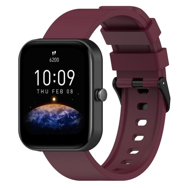 20mm Step Silicone Strap Stainless Steel Black Buckle