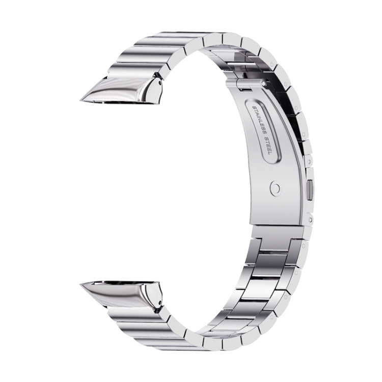 Mijobs Bamboo Stainless Steel Metal Watch Band