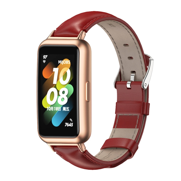 MIJOBS Cowhide Leather Watch Band