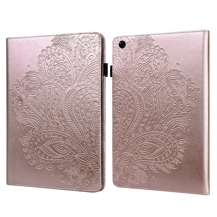 Peacock Embossed Pattern Leather Tablet Case