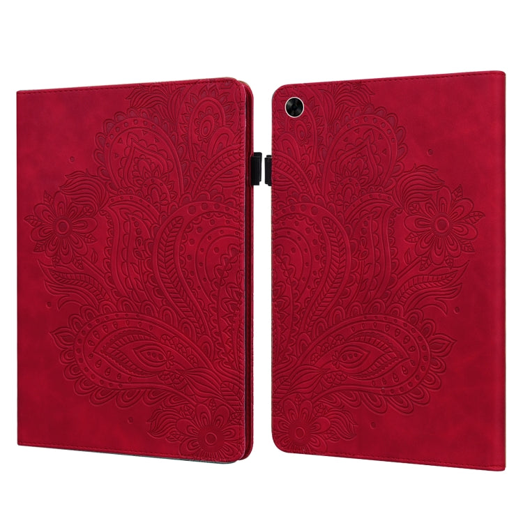Peacock Embossed Pattern Leather Tablet Case
