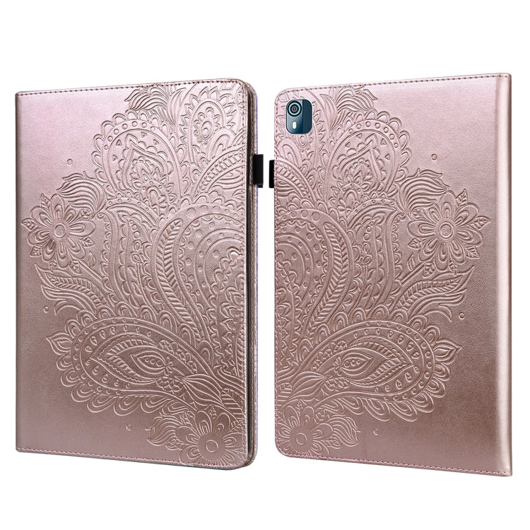 Peacock Embossed Pattern Leather Tablet Case