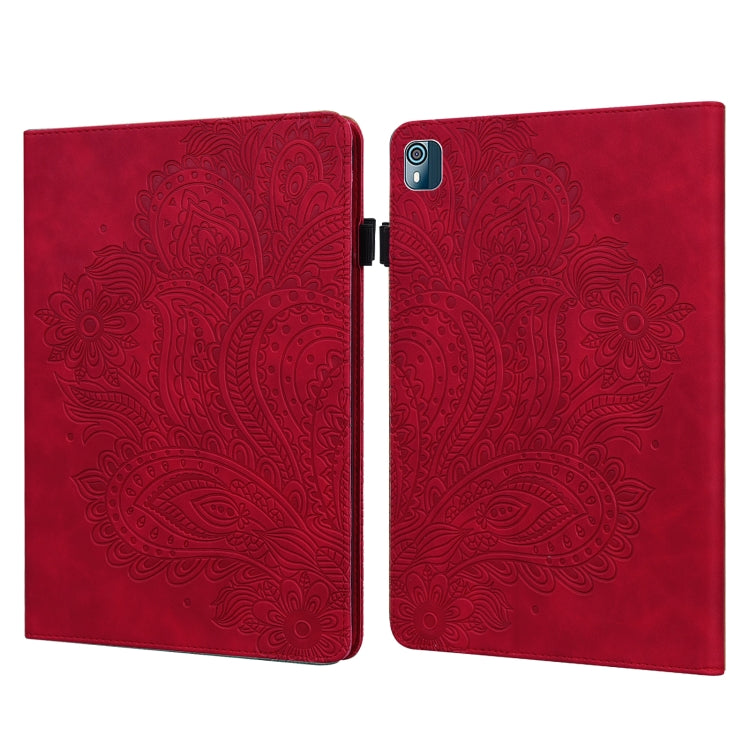 Peacock Embossed Pattern Leather Tablet Case